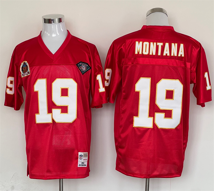 Men's Kansas City Chiefs Joe Montana Mitchell & Ness Red Legacy Jersey